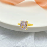 Roxie 18K Gold Plated 925 Sterling Silver Zircon Stone 8A Ring Layla