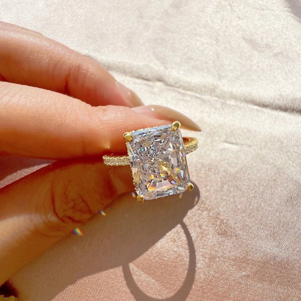 Roxie 18K Gold Plated 925 Sterling Silver Zircon Stone 8A Ring