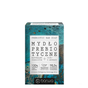 Barwa Avocado Oil Prebiotic Soap - Vegan & Hypoallergenic - arranged with the included components on a white background