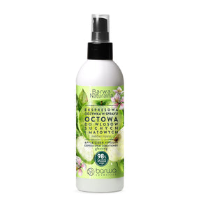 Barwa Glossy Apple Cider Vinegar Hair Conditioner Spray - retail hair-care container isolated on a white background