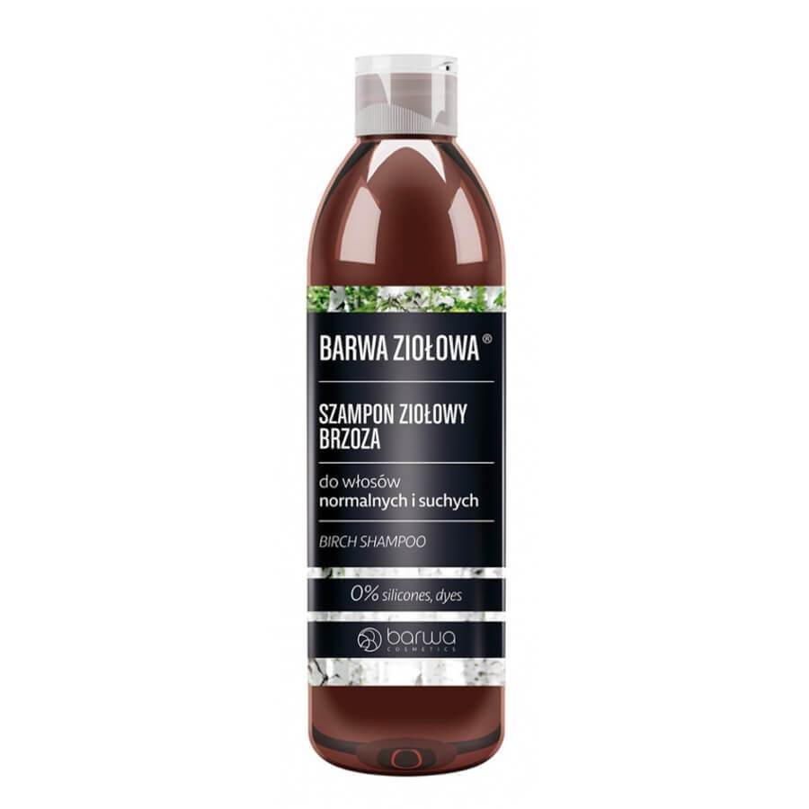Barwa Herbal Birch Hair Shampoo - retail hair-care container isolated on a white background