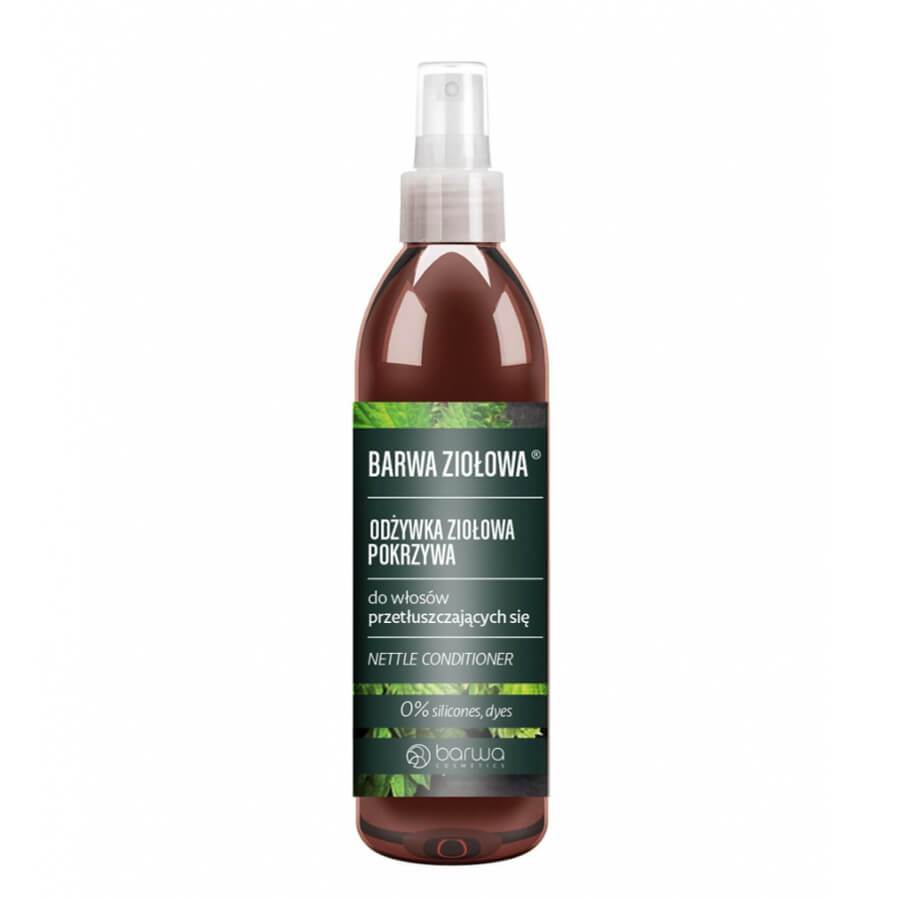Barwa Herbal Nettle Hair Conditioner - retail hair-care container isolated on a white background