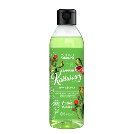 Barwa Moisturising Cactus Hair Shampoo - retail hair-care container isolated on a white background