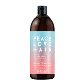 Barwa Peace Love Hair Moisturising Shampoo Dry & Normal Scalp - retail hair-care container isolated on a white background