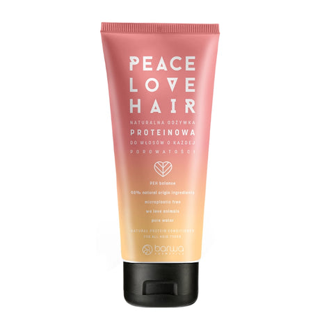 Barwa Peace Love Hair Protein Hair Conditioner All Hair Types - retail hair-care container isolated on a white background