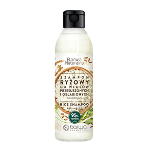 Barwa Rejuvenating Rice Hair Shampoo - 300ml - retail hair-care container isolated on a white background