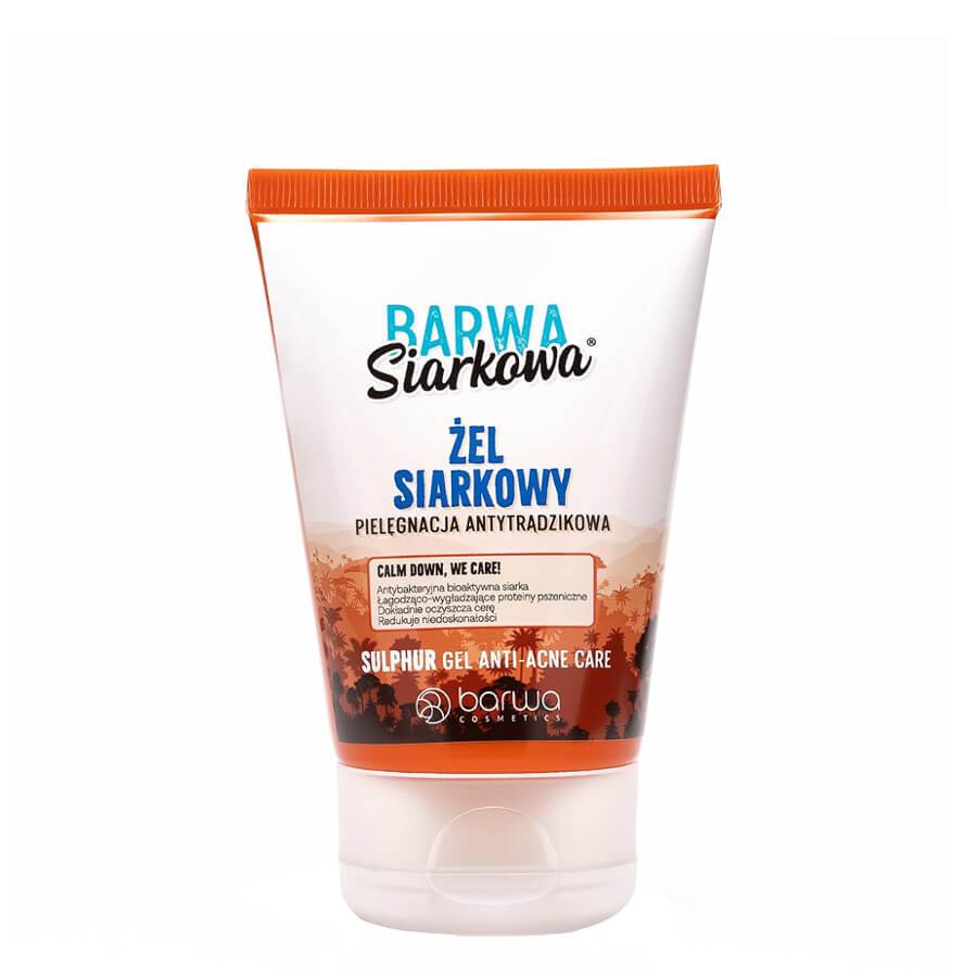 Barwa Sulfuric Anti-Acne Cleansing Face Gel - isolated on a white background