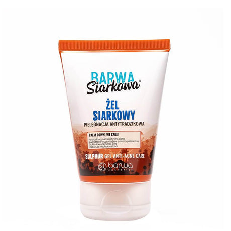 Barwa Sulfuric Anti-Acne Cleansing Face Gel - isolated on a white background