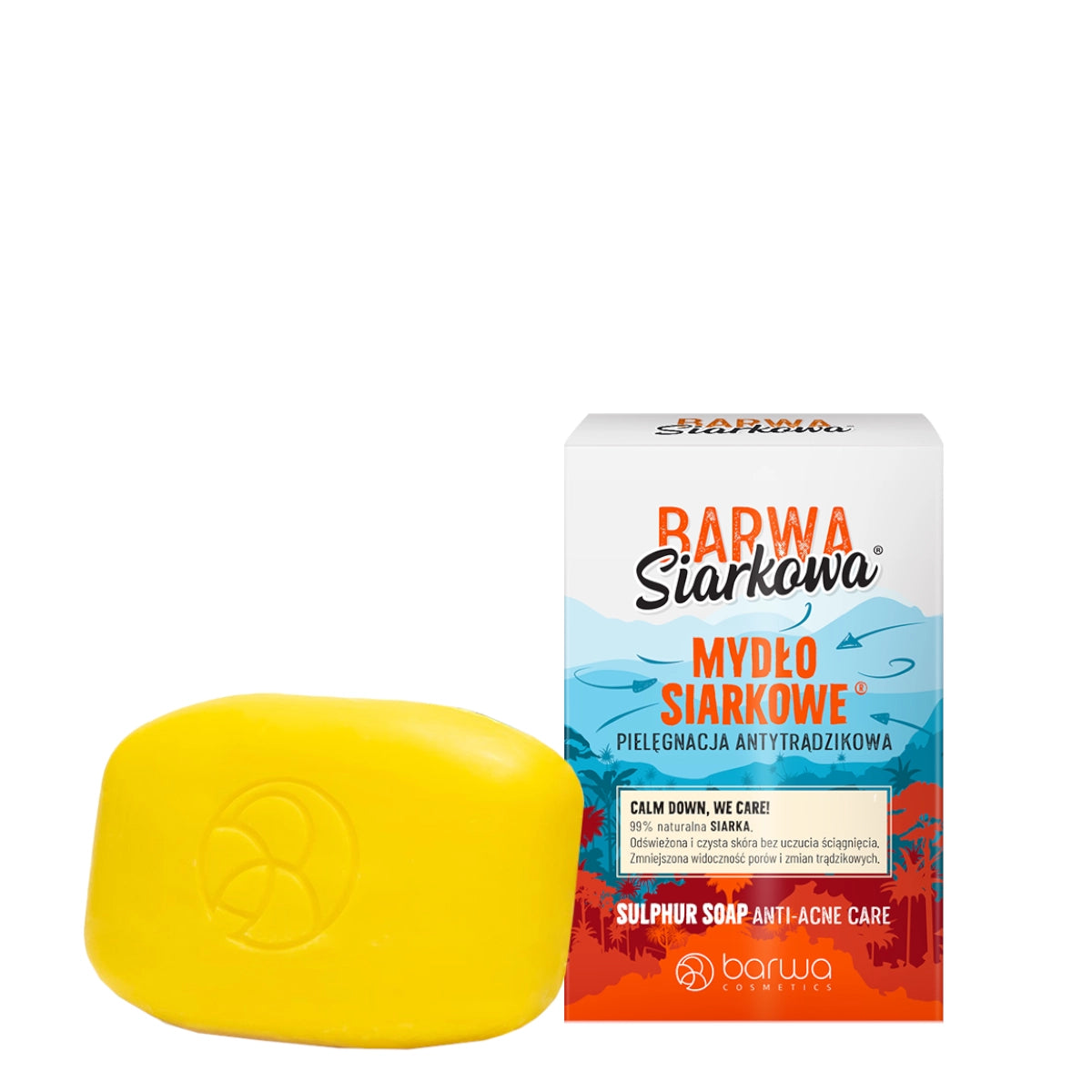 Barwa Sulfuric Anti-Acne Face & Body Soap - isolated on a white background
