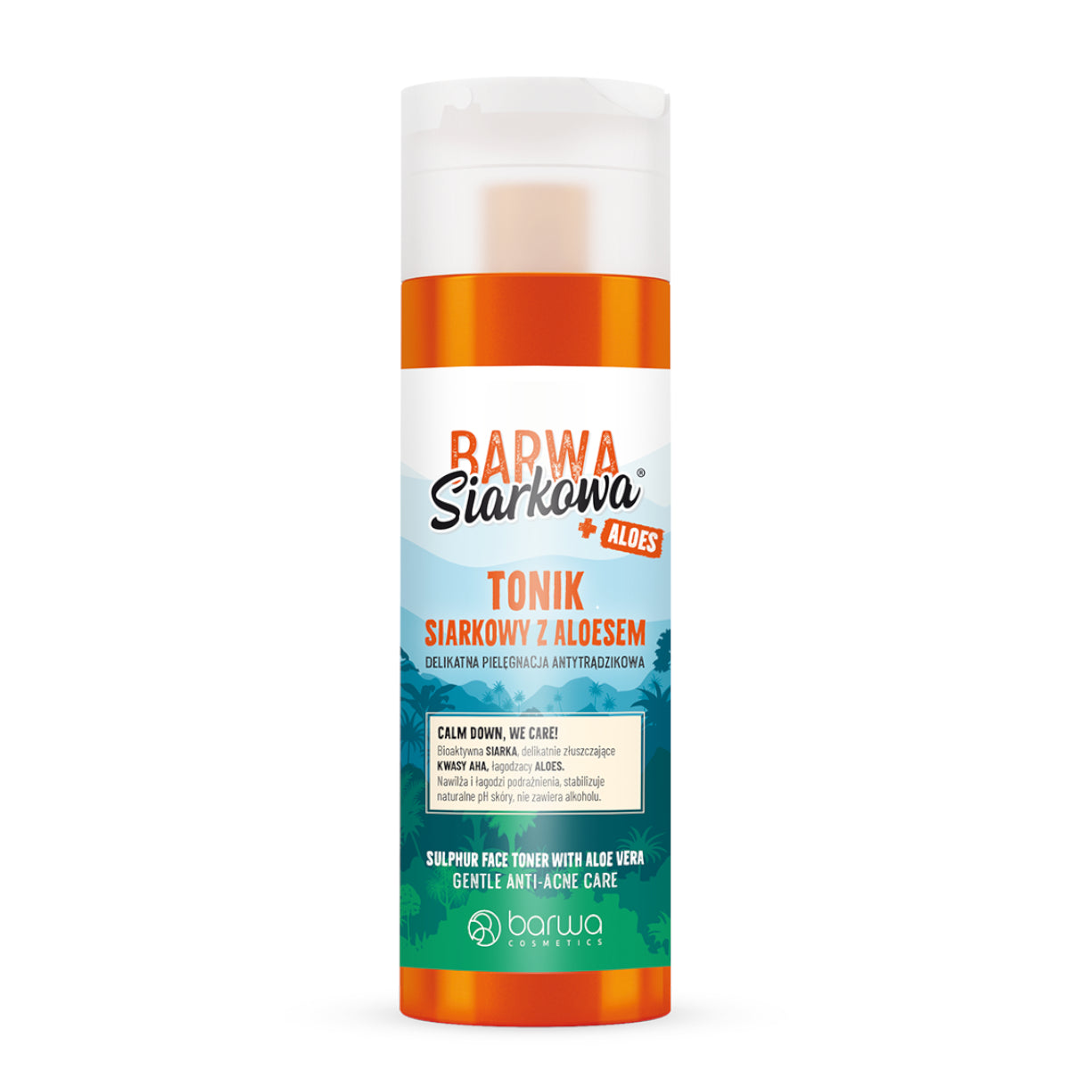 Barwa Sulfuric Gentle Anti-Acne Face Toner with Aloe - isolated on a white background