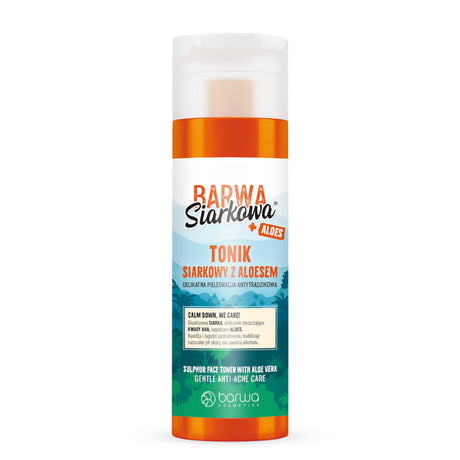 Barwa Sulfuric Gentle Anti-Acne Face Toner with Aloe - isolated on a white background
