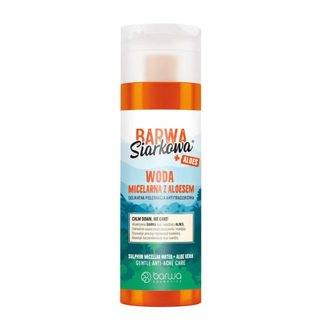 Barwa Sulfuric Gentle Anti-Acne Micellar Water with Aloe - isolated on a white background
