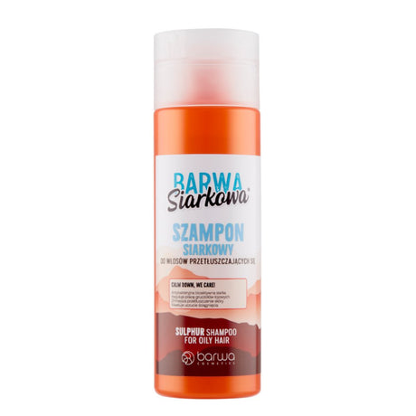 Barwa Sulfuric Shampoo for Oily Hair - retail hair-care container isolated on a white background