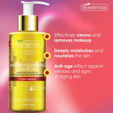 Bielenda Argan Cleansing Face Oil Pro-Retinol - product displayed with its packaging on a dark background