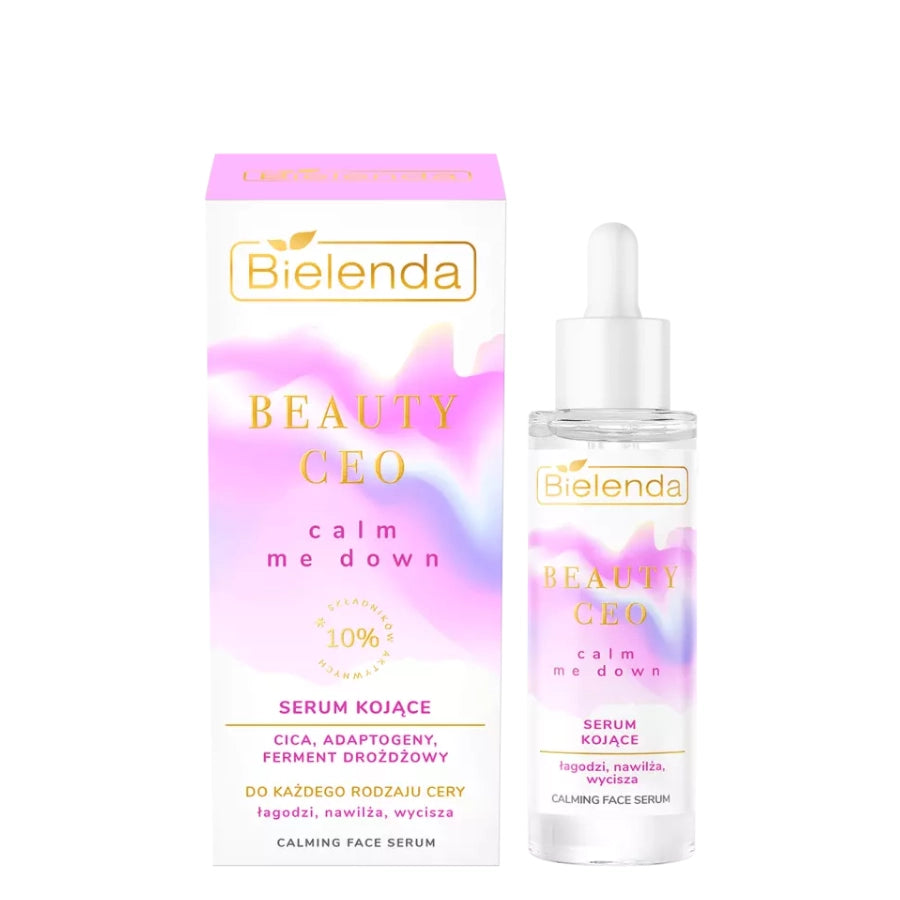Bielenda Beauty CEO Calm Me Down Calming Serum - retail packaging on a white background