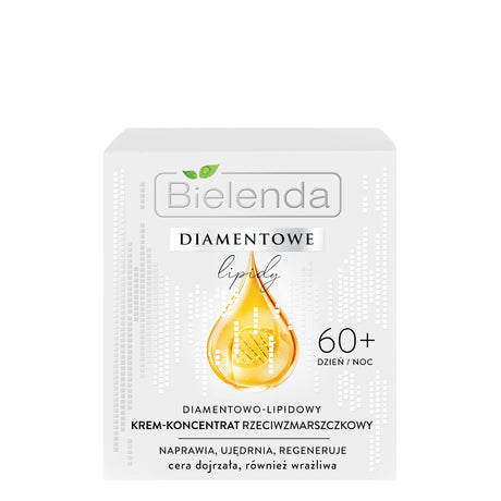 Bielenda Diamond Lipids Anti-Wrinkle Face Cream-Concentrate 60+ - retail packaging on a white background