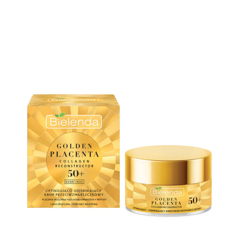 Bielenda Golden Placenta Lifting & Firming Cream 50+ - retail packaging on a white background