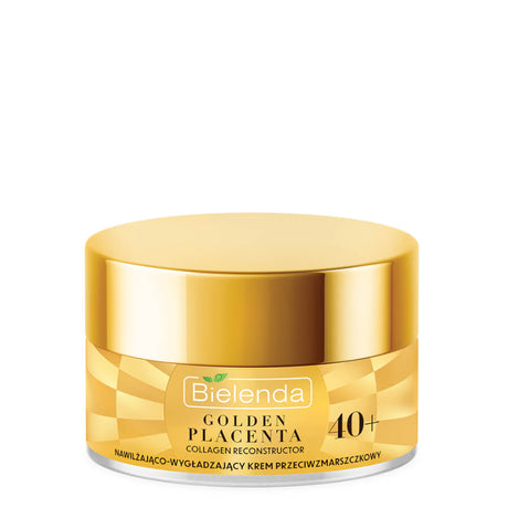 Bielenda Golden Placenta Moisturising & Smoothing Cream 40+ - retail packaging on a white background