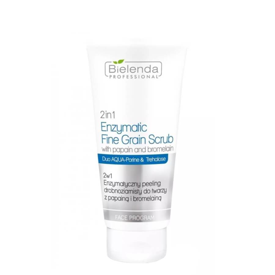 Bielenda Professional 2in1 Enzymatic Fine Grain Face Scrub - isolated on a white background