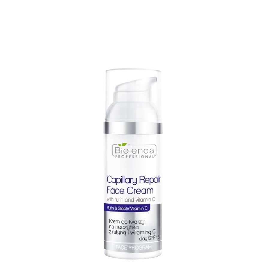 Bielenda Professional Capillary Repair Face Cream SPF15 - retail packaging on a white background