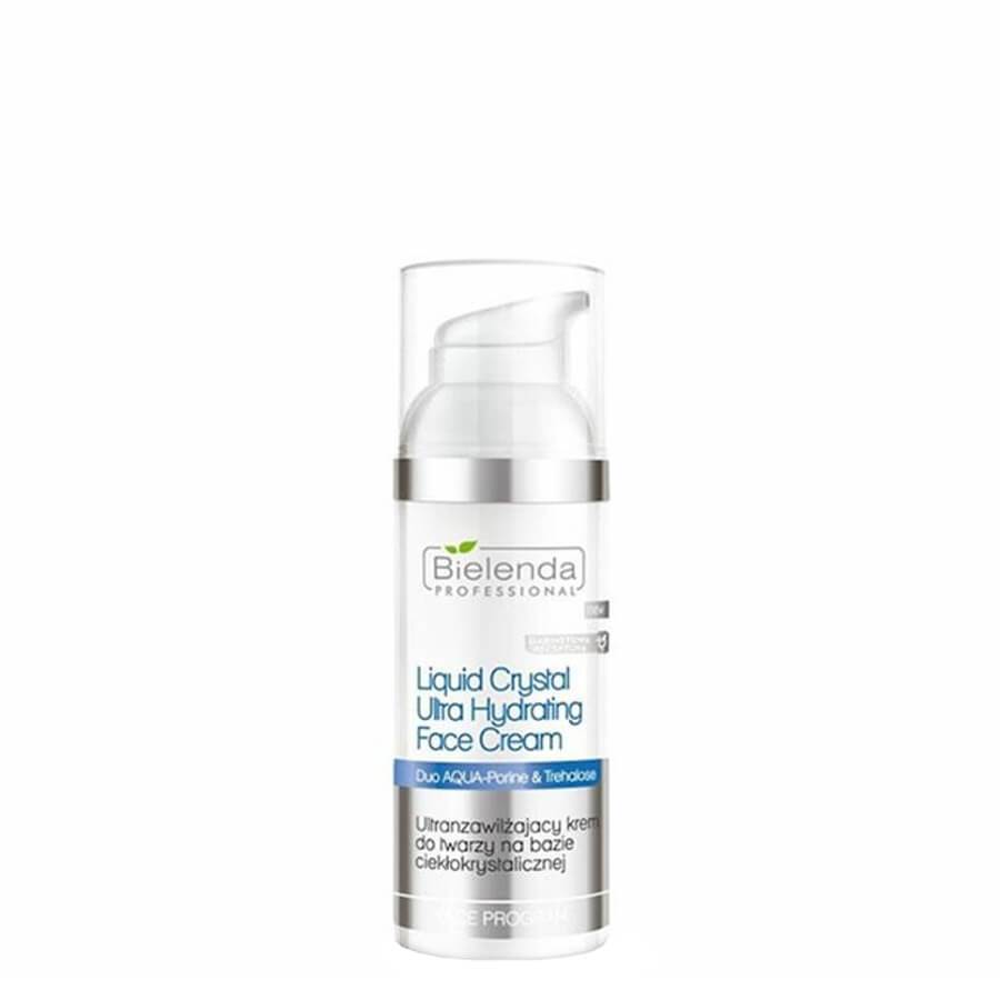 Bielenda Professional Liquid Crystal Ultra Hydrating Face Cream - retail packaging on a white background