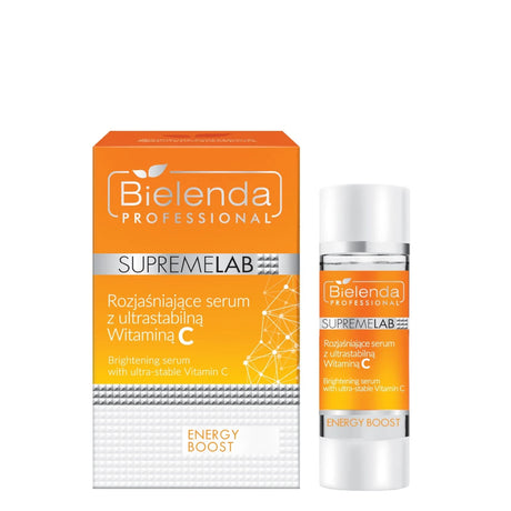 Bielenda Professional SupremeLab Energy Boost Brightening Face Serum - retail packaging on a white background