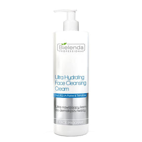 Bielenda Professional Ultra Hydrating Face Cleansing Cream - arranged with the included components on a white background