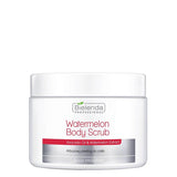 Bielenda Professional Watermelon Body Scrub - arranged with the included components on a white background