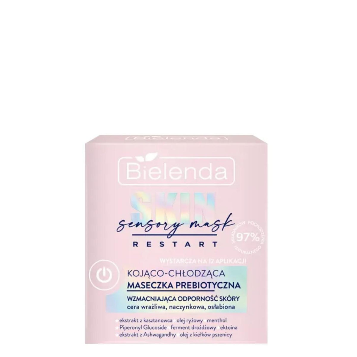 Bielenda Skin Restart Soothing Prebiotic Mask for Sensitive Skin - 50ml - face mask container displayed on a white background