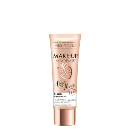 Bielenda Vege Flumi Illuminating Mineral Foundation - 03 Sunny - foundation container isolated on a white background