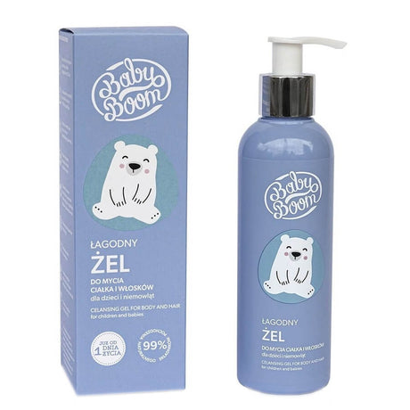 Body Boom Baby Boom Gentle Cleansing Gel Body & Hair - isolated on a white background