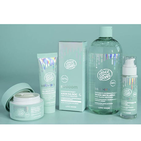 Body Boom Face Boom Light Cleansing Makeup Remover Gel-To-Milk - displayed in a styled studio photograph