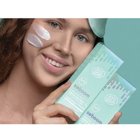 Body Boom Face Boom Microexfoliating Night Cream Oily & Combination Skin - retail packaging on a white background