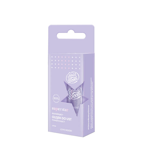 Body Boom Face Boom Superstar Regenerating Lip-Plumping Oil - retail packaging on a white background