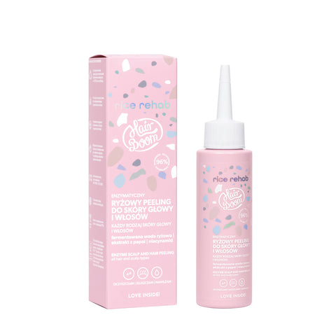 Body Boom Hair Boom Rice Rehab Enzymatic Scalp & Hair Peeling - isolated on a white background