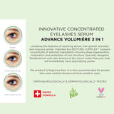 Eveline Advance Volumiere Eyelash Serum 3in1 - close-up of the product material and finish