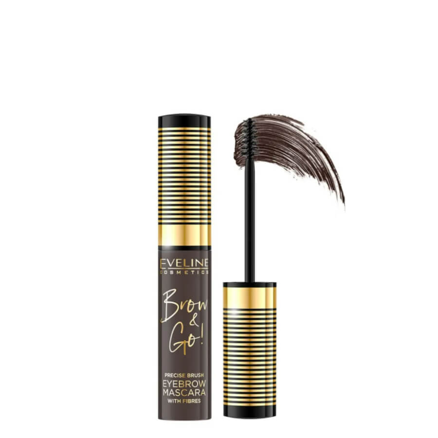 Eveline Brow & Go Eyebrow Mascara - 02 Dark - isolated on a white background