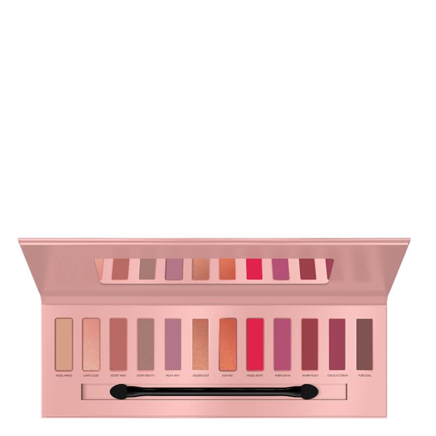 Eveline Eyeshadows Palette Angel Dream - shade swatches shown beside the product