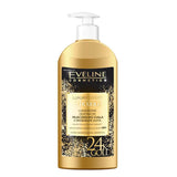 Eveline Luxury Nourishing Body Milk with Gold Particles - isolated on a white background