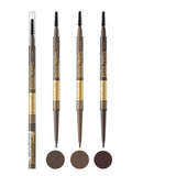 Eveline Micro Precise Eyebrow Pencil - arranged with the included components on a white background