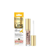 Eveline Oh My Lips Lip Maximizer Bee Venom - open product tube with applicator on a white background