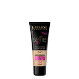 Eveline Selfie Time Covering Foundation & Concealer - 04 Natural - foundation container isolated on a white background