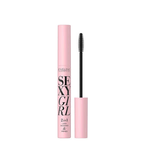 Eveline Sexy Girl 2in1 Lash Boost & Primer Black - isolated on a white background
