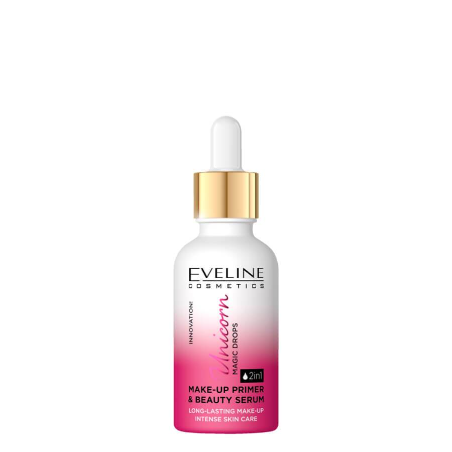 Eveline Unicorn Drops 2in1 Makeup Primer & Beauty Serum - isolated on a white background