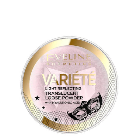 Eveline Variete Light Reflecting Translucent Face Powder - retail powder box on a white background