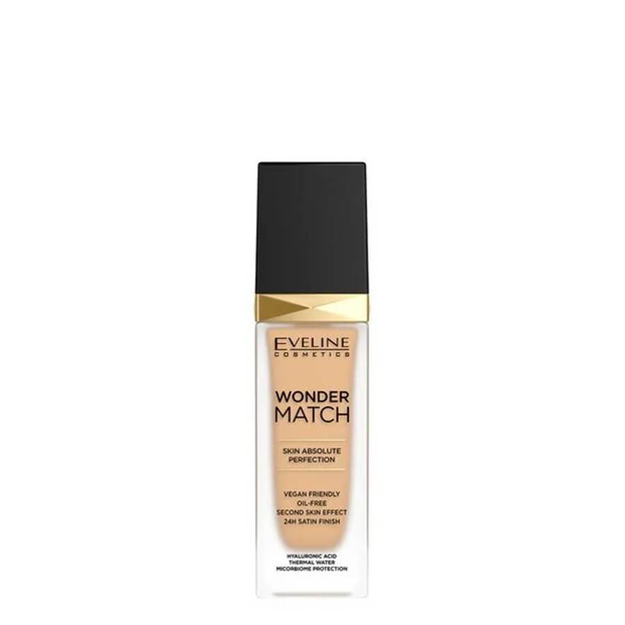 Eveline Wonder Match Foundation Satin Finish - 20 Medium Beige - foundation container isolated on a white background