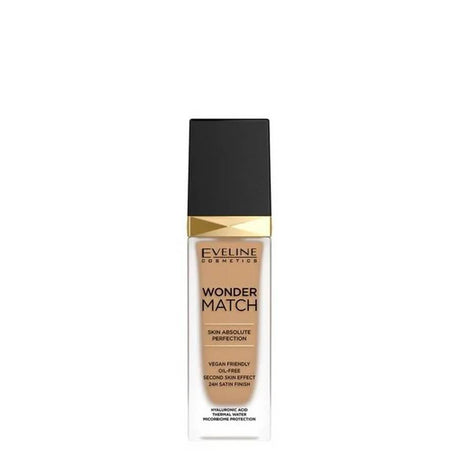 Eveline Wonder Match Foundation Satin Finish - 40 Sand - foundation container isolated on a white background