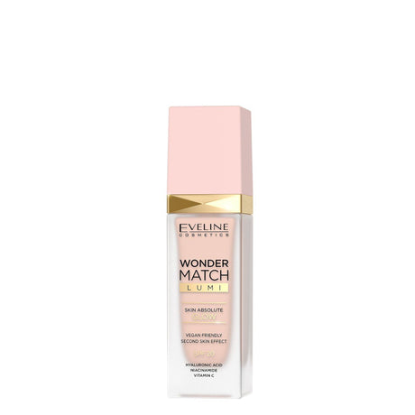Eveline Wonder Match Lumi Foundation SPF20 - 05 Light - foundation container isolated on a white background