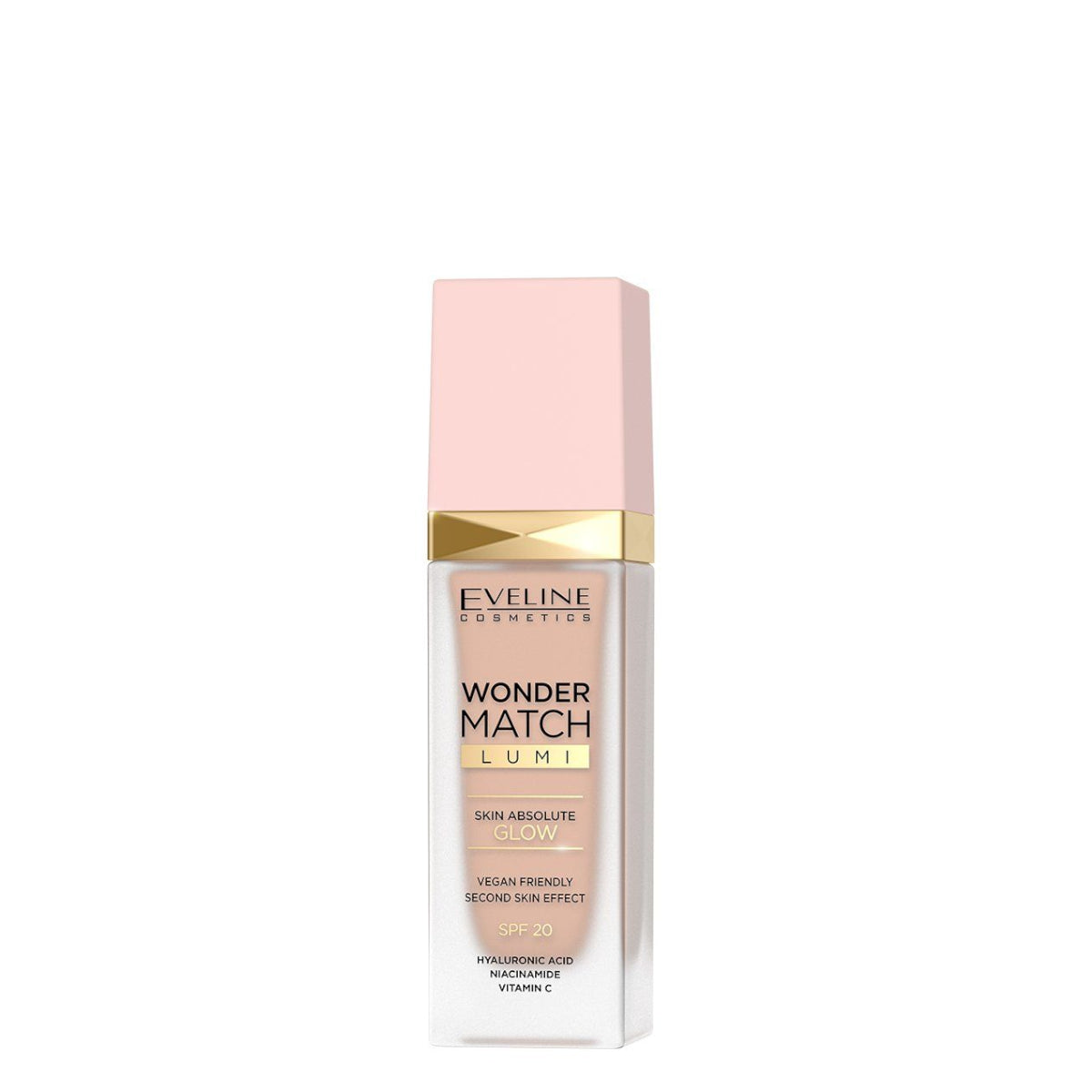 Eveline Wonder Match Lumi Foundation SPF20 - 15 Natural - foundation container isolated on a white background