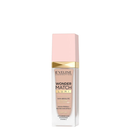 Eveline Wonder Match Lumi Foundation SPF20 - 15 Natural - foundation container isolated on a white background